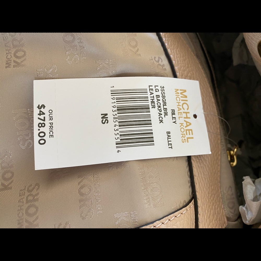 NwT Michael Kors Riley Large backpack leather - Picture 7 of 8